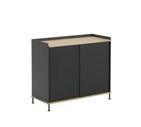 Muuto Aparador Enfold Tall Black-Oak-Metal