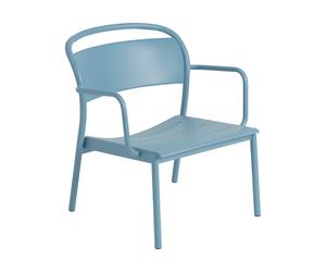 Muuto Butaca lounge Linear Steel Azul pálido