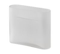 Muuto Jarrón Ridge vidrio escarchado 16.5 cm White