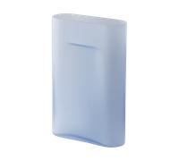 Muuto Jarrón Ridge vidrio escarchado 35 cm Light blue