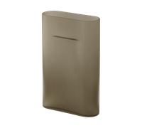 Muuto Jarrón Ridge vidrio escarchado 35 cm Taupe