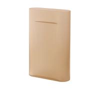 Muuto Jarrón Ridge vidrio escarchado 48.5 cm Naranja claro