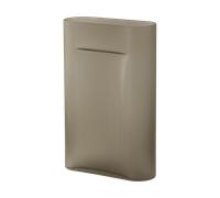 Muuto Jarrón Ridge vidrio escarchado 48.5 cm Taupe