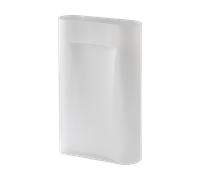 Muuto Jarrón Ridge vidrio escarchado 48.5 cm White