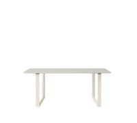 Muuto Mesa 70/70 170x85 cm Grey linoleum-Plywood-Sand