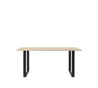 Muuto Mesa 70/70 170x85 cm Oak veener-Plywood-Black