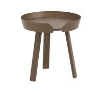 Muuto Mesa auxiliar Around. pequeña Stained dark brown