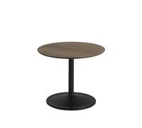 Muuto Mesa auxiliar Soft Ø48cm Smoked oak-Black H: 40 cm