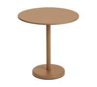Muuto Mesa de acero Linear Ø70 cm Burnt orange