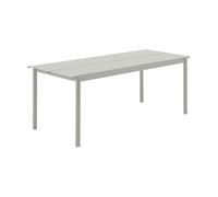 Muuto Mesa de acero Linear steel table 200 cm Grey