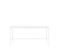 Muuto Mesa de bar Base High White laminate. base blanca. borde de abs. w85 l190 h95