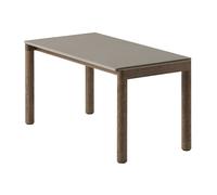 Muuto Mesa de centro Couple 1 Wavy 40x84x40 cm Taupe-dark oiled oak