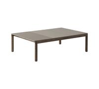 Muuto Mesa de centro Couple 2 Plain-1 Wavy 120x84x35 cm Taupe-dark oiled oak