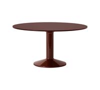 Muuto Mesa pedestal Midst Dark red linoleum-rojo oscuro. Ø140 cm