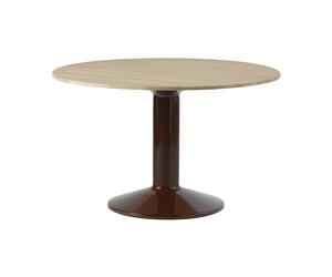 Muuto Mesa pedestal Midst Oiled oak-dark red. Ø120 cm