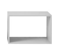 Muuto Módulo de estantería Stacked 2.0 abierto. large gris claro