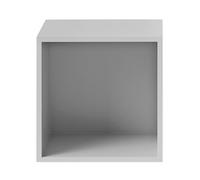 Muuto Módulo de estantería Stacked 2.0 con fondo. mediano gris claro
