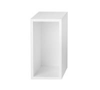 Muuto Módulo de estantería Stacked 2.0 con fondo. small blanco