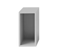 Muuto Módulo de estantería Stacked 2.0 con fondo. small gris claro