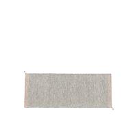 Muuto - Ply cobija rPET 200x80 Negro/Blanco