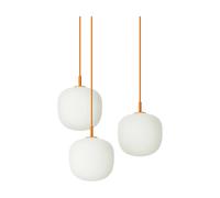 Muuto Rime Pendant Cluster 3 lámpara colgante Naranja. Ø18 cm