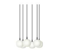 Muuto Rime Pendant Cluster 6 lámpara colgante Black. Ø12 cm