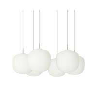 Muuto Rime Pendant Cluster 6 lámpara colgante Blanco. Ø25 cm