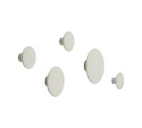 Muuto Set de 5 colgadores The dots Off White