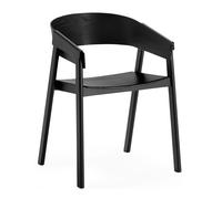 Muuto Silla con reposabrazos Cover negro