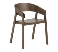 Muuto Silla con reposabrazos Cover Stained dark brown