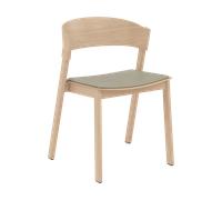 Muuto Silla Cover Side Chair leather Refine leather stone-Oak