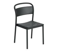 Muuto Silla de acero Linear steel side chair Black