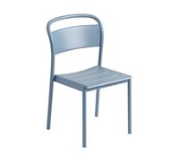 Muuto Silla de acero Linear steel side chair Pale blue