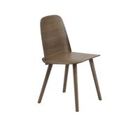 Muuto Silla de cocina Nerd Stained dark brown