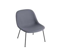Muuto Silla Fiber Lounge con patas de acero Divina 154-Black