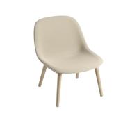 Muuto Silla Fiber Lounge con patas de roble Steelcut trio 236