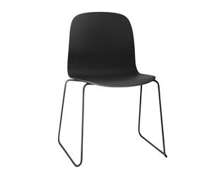 Muuto Silla Visu base patín Black-Black