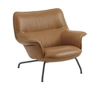 Muuto Sillón bajo Doze Refine leather cognac-black