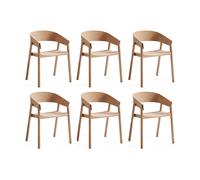 Muuto Sillón con brazos Cover Armchair. Roble. pack de 6