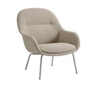Muuto Sillón Fiber Lounge patas de acero Ecriture 240-grey