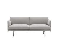 Muuto Sofá de 2 plazas Outline Clay 12-Black