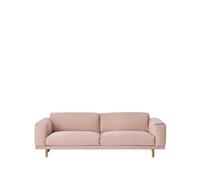 Muuto Sofá Rest 3 plazas tela steelcut trio 515 rose. patas de roble