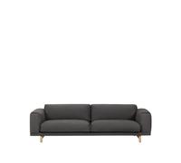 Muuto Sofá Rest 3 plazas-vancouver 13 grey-patas de roble
