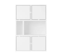Muuto Stacked aparador del sistema de almacenamiento configuración 4 Blanco