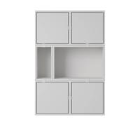 Muuto Stacked aparador del sistema de almacenamiento configuración 4 Gris