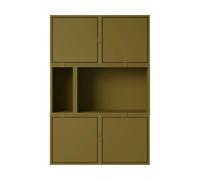 Muuto Stacked aparador del sistema de almacenamiento configuración 4 Marrón verdoso