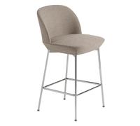 Muuto Taburete de bar con patas cromadas Oslo Counter Ocean 32