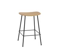 Muuto Taburete de bar Fiber Tube 65 cm ocre-negro