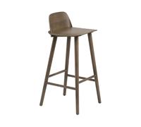 Muuto Taburete de bar Nerd 65 cm Stained dark brown
