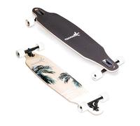 Muuwmi ABEC 7 Longboard, for Children and Adults, Skateboards, with or Without Lighting Wheels